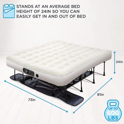 Image showing  Built-in Pump Air Mattress and Deflate Defender, Queen Size