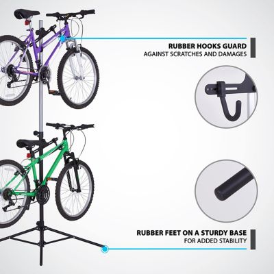Image showing  Freestanting Bike Stand, 2 Bicycle Stand with Adjustable Height, for Mountain & Road Bicycles