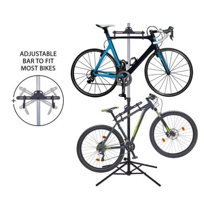 Image showing  Freestanting Bike Stand, 2 Bicycle Stand with Adjustable Height, for Mountain & Road Bicycles