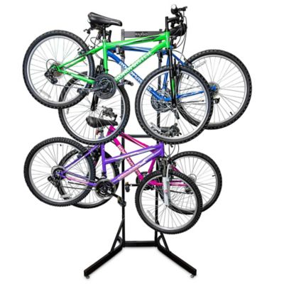 RaxGo 180 lb. Capacity 4-Bicycle Garage Floor Stand Bike Storage Rack