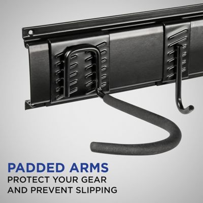 Image showing  Garage Bike Rack Wall Mount Bicycle Storage Hanger with 3 Adjustable Hooks