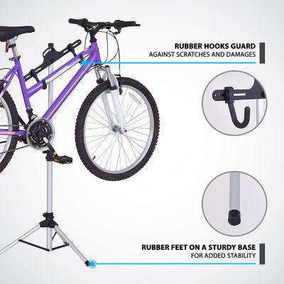 Image showing  Adjustable Bike Rack, Freestanding Vertical Mount Bike Rack Garage Storage