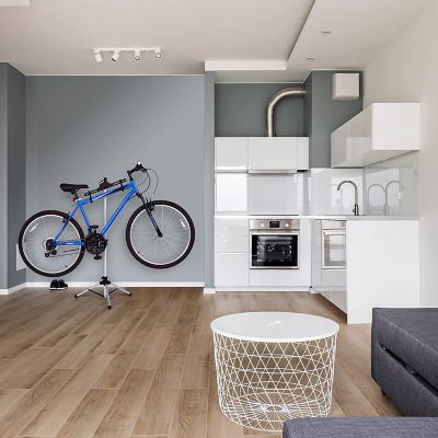 Image showing 5 th RaxGo Adjustable Bike Rack, Freestanding Vertical Mount Bike Rack Garage Storage
