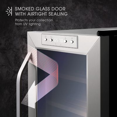 Image showing 6 th Schmecke 250 Cigar Humidor Cabinet with 3 in 1 Precise Cooling, Heating & Humidity Control