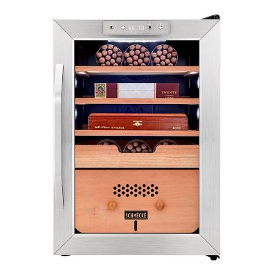 Schmecke 300 Cigar Humidor Cabinet with 3-in-1 Precise Cooling, Heating and Humidity Control