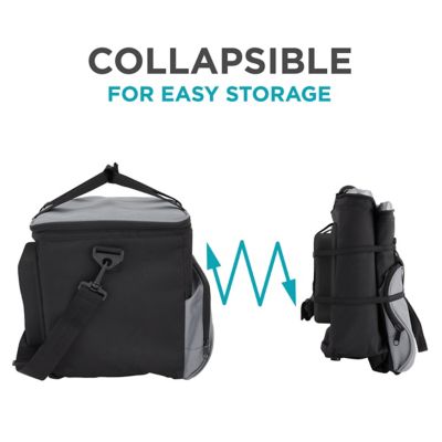 Image showing  15L Electric Cooler Bag, Portable Thermoelectric 12V Cooler with Shoulder Strap