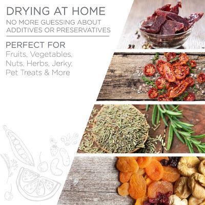 Image showing  480W 6-Tray Countertop Digital Food Dehydrator with Preset Temp Settings and Auto Shutoff Timer