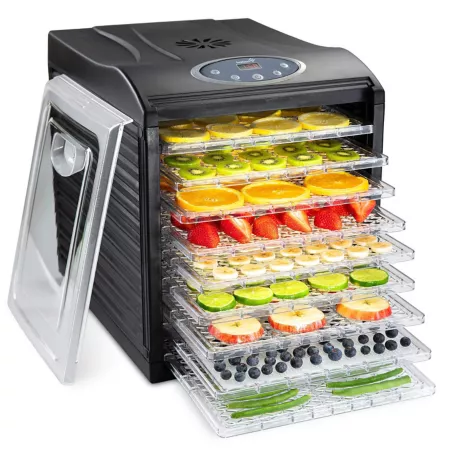 Ivation 600W 9-Tray Countertop Digital Food Dehydrator with Preset Temperature Settings and Auto-Off Timer Dehydrators