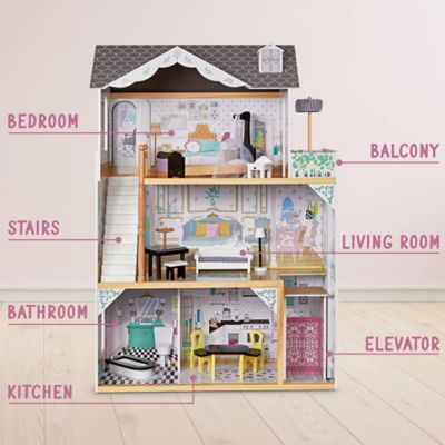 Image showing  Wooden Dollhouse Toy Set X Large
