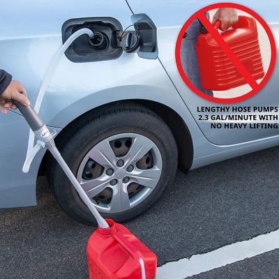 Image showing  Battery Powered Fuel Transfer Pump with Auto-Stop, 2.3 GPM, Battery-Powered, Gray