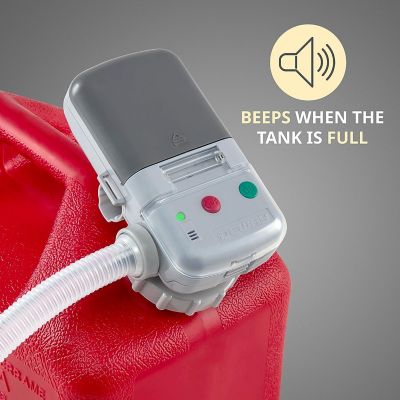 Image showing  Battery Powered Automatic Fuel Transfer Pump with Auto-Stop and Sound Alert, 2.4 GPM, AA Batteries, Fits All Cans