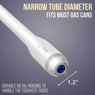 Image showing 8 th Deway Battery Powered Automatic Fuel Transfer Pump with Rubber Hose and Nozzle for Flow Control and Stop, 2.4 GPM
