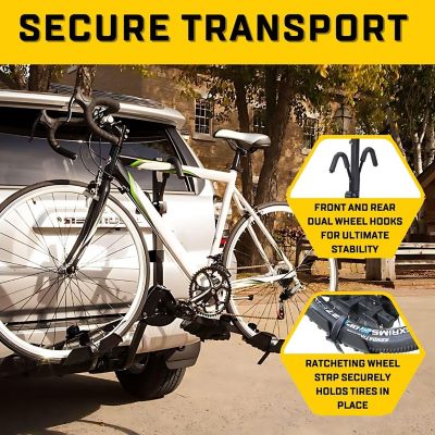 Image showing  All Star Bike Rack Hitch Mount, Easy to Load, Star Tray Style Hitch Bike Rack, 2 Bikes