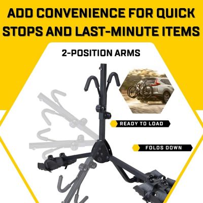 Image showing 5 th Saris All Star Bike Rack Hitch Mount, Easy to Load, Star Tray Style Hitch Bike Rack, 2 Bikes