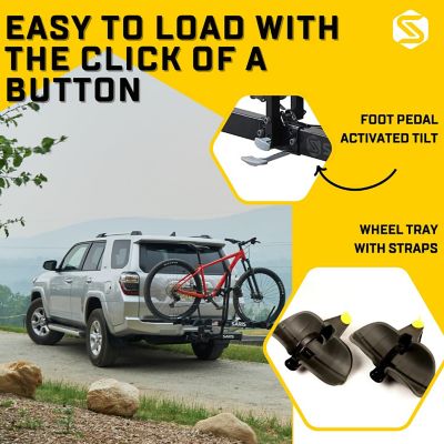 Image showing  Freedom Hitch Bike Rack Mount, Bike Rack for Car and SUVs, 2 Bikes