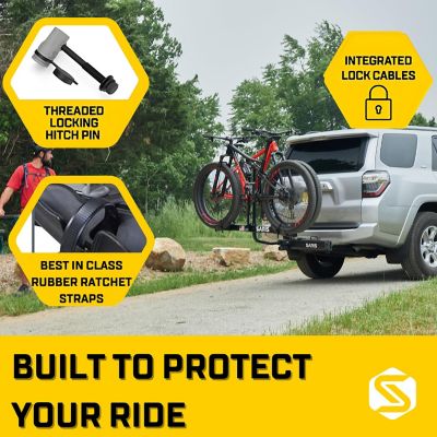 Image showing 7 th Saris Freedom Hitch Bike Rack Mount, Bike Rack for Car and SUVs, 2 Bikes