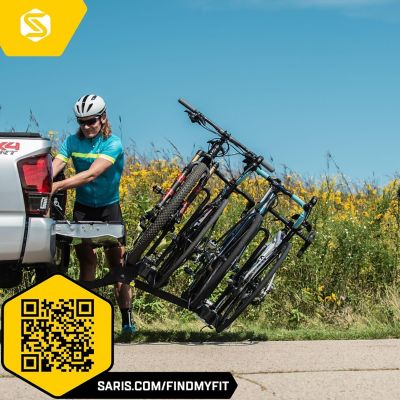 Image showing  Freedom Bike Hitch Car Rack, 4-Bicycle Carrier , Black