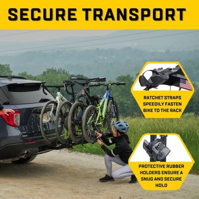 Image showing  Freedom Bike Hitch Car Rack, 4-Bicycle Carrier , Black