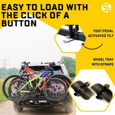 Image showing  Freedom Bike Hitch Car Rack, 4-Bicycle Carrier , Black