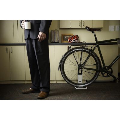Image showing  The Boss Bike Stand, Foldable and Lightweight, Rear Wheel Single Bike Stand - White,