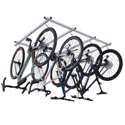 Saris Cycle Glide Ceiling Bike Rack, 4 Bike Capacity Bike Hanging System for Garage