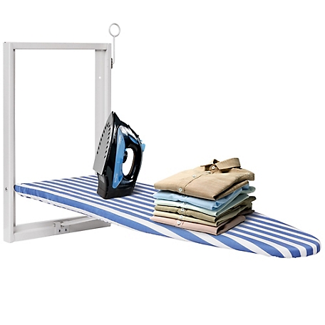 Ivation Wall Mounted Ironing Board 36.2" x 12.2" Foldable Iron Board for Home, Apartment & More