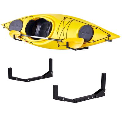 RaxGo Wall-Mounted Kayak Rack, Heavy-Duty with Adjustable Length, 1 Pair
