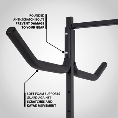 Image showing  10 ft. Kayak Storage Rack, Indoor & Outdoor Freestanding Storage for 6 Kayaks