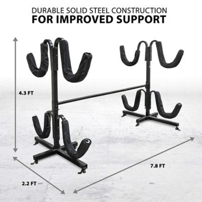 Image showing  Kayak Storage Rack, Indoor & Outdoor Freestanding Storage for 4 Kayak