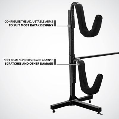 Image showing  Freestanding 2 Kayak Rack, Heavy-Duty Kayak Stand for Indoor, Outdoor, or Dock, Standard