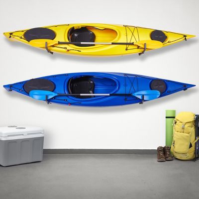 Image showing 5 th RaxGo 77.2 lb. Capacity Heavy-Duty Wall-Mounted Adjustable Kayak Hooks, 2-Pairs