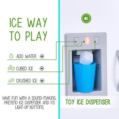 Image showing  Premium Kids Kitchen Set, Wooden Pretend Play Kitchen with Sounds & Accessories - White