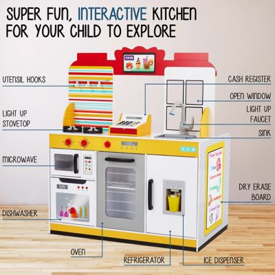 Image showing 7 th Lil' Jumbl Wooden Restaurant Kitchen Playset