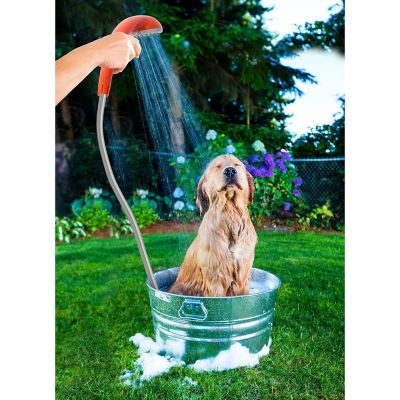 Image showing  Portable Outdoor Shower, Battery Powered, Rechargeable & Compact Camping Showerhead