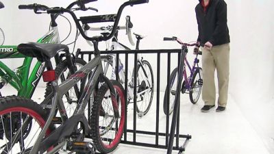 Image showing 5 th Saris Mighty Mite Parking Rack, Lightweight Outdoor Bike Parking Stand