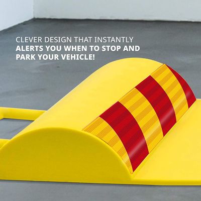 Image showing  Car Parking Mat, Garage Parking Aid Tire Stopper for Cars, Trucks and Other