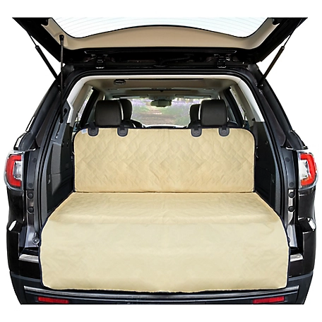 Arf Pets Universal Fit Cargo Liner, Cargo Cover for SUVs and Cars with Waterproof Material - Beige