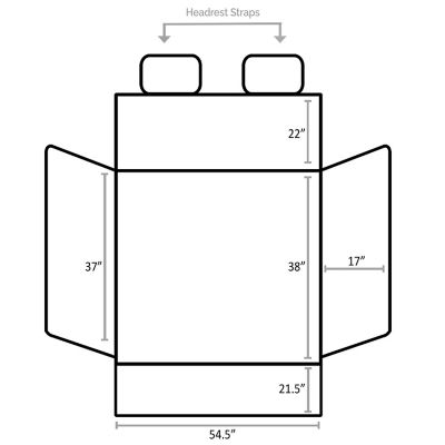 Image showing  Cargo Liner for SUV's and Cars with Waterproof Material & Side Walls Protectors, Universal Fit
