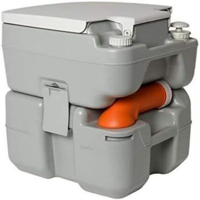 Hike Crew Advanced Camping Toilet, Portable Toilet with Level Indicator, 5.3 Gallon (20L) Waste Tank