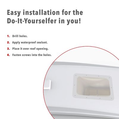 Image showing  RV Skylight - RV Skylight Replacement Cover, 18 x 26 in. Fits Most RV Openings, Clear