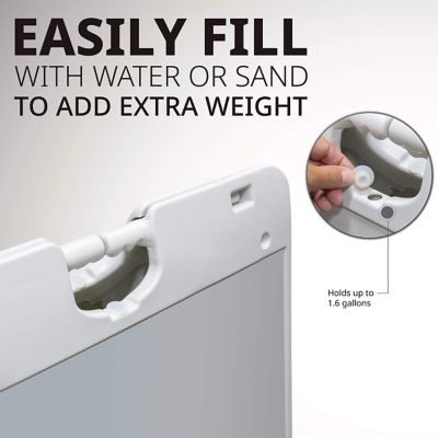 Image showing 5 th JUMBL A Frame Sandwich Board - 22 x 28 in. Display Sidewalk Sign with PVC Sign Protector, White