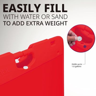 Image showing 5 th JUMBL A Frame Sandwich Board - 15.7 x 26 in. Display Sidewalk Sign with PVC Sign Protector, Orange