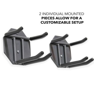 Image showing  Ski Wall Rack, Holds 2 Pairs of Skis & Skiing Poles or Snowboard