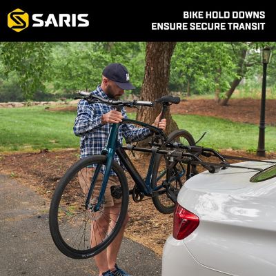 Image showing  70 lb. Capacity 2-Bicycle Guardian Trunk Bike Rack Mount, No Assembly Bike Cargo Rack for Cars