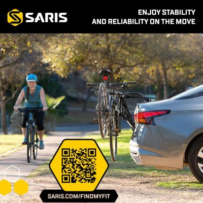 Image showing  70 lb. Capacity 2-Bicycle Guardian Trunk Bike Rack Mount, No Assembly Bike Cargo Rack for Cars