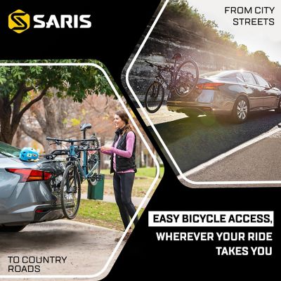 Image showing 6 th Saris 70 lb. Capacity 2-Bicycle Guardian Trunk Bike Rack Mount, No Assembly Bike Cargo Rack for Cars
