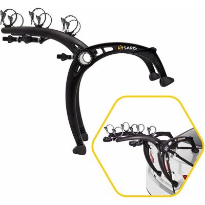 Saris Bike Racks, Bones EX Car Trunk Bicycle Rack Carrier, Mounts 3 Bikes