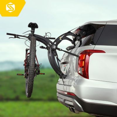 Image showing 6 th Saris 35 lb. Capacity 2-Bicycle Bike Racks, Bones EX Car Trunk Bicycle Rack Carrier