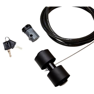 Image showing  8 ft Trunk Bike Rack Lock, 1.75 lb, Stainless Steel Cable for Bicycle,