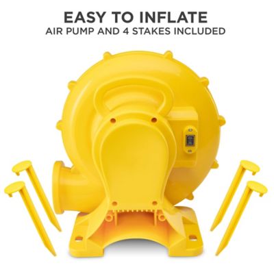 Image showing 5 th Sunny & Fun Dual Splash Racing Inflatable Water Slide Park with Climbing Wall & Splash Pool